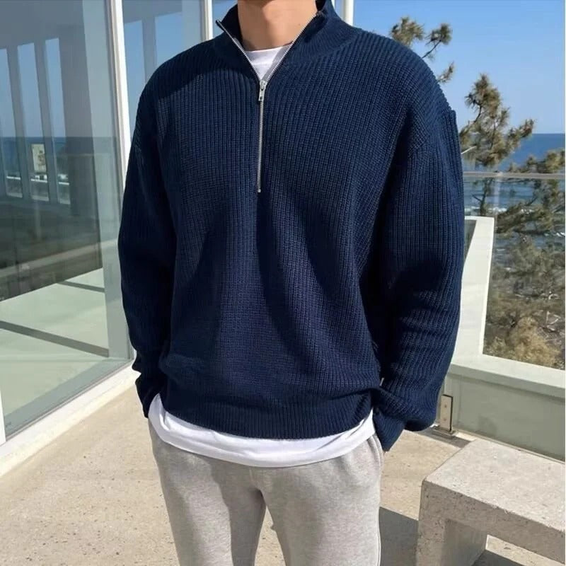HALF-ZIP SWEATER