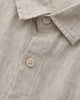 Short-sleeved linen shirt