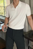 ROMA - CORDUROY COTTON POLO SHIRT