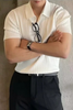 ROMA - CORDUROY COTTON POLO SHIRT