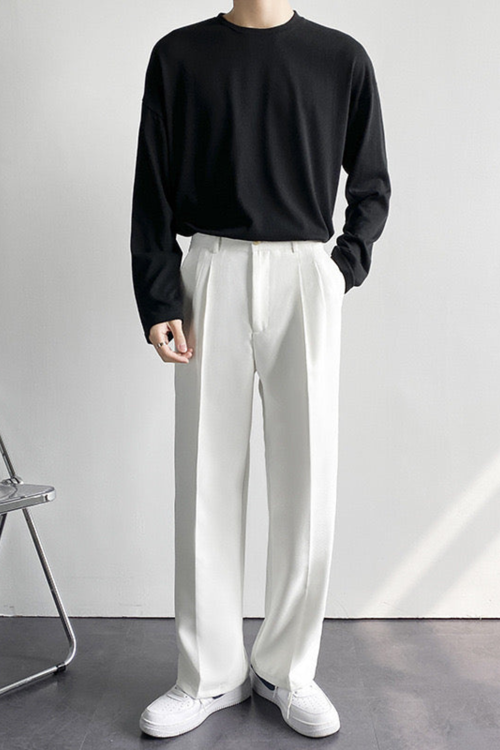 Straight cut dress pants