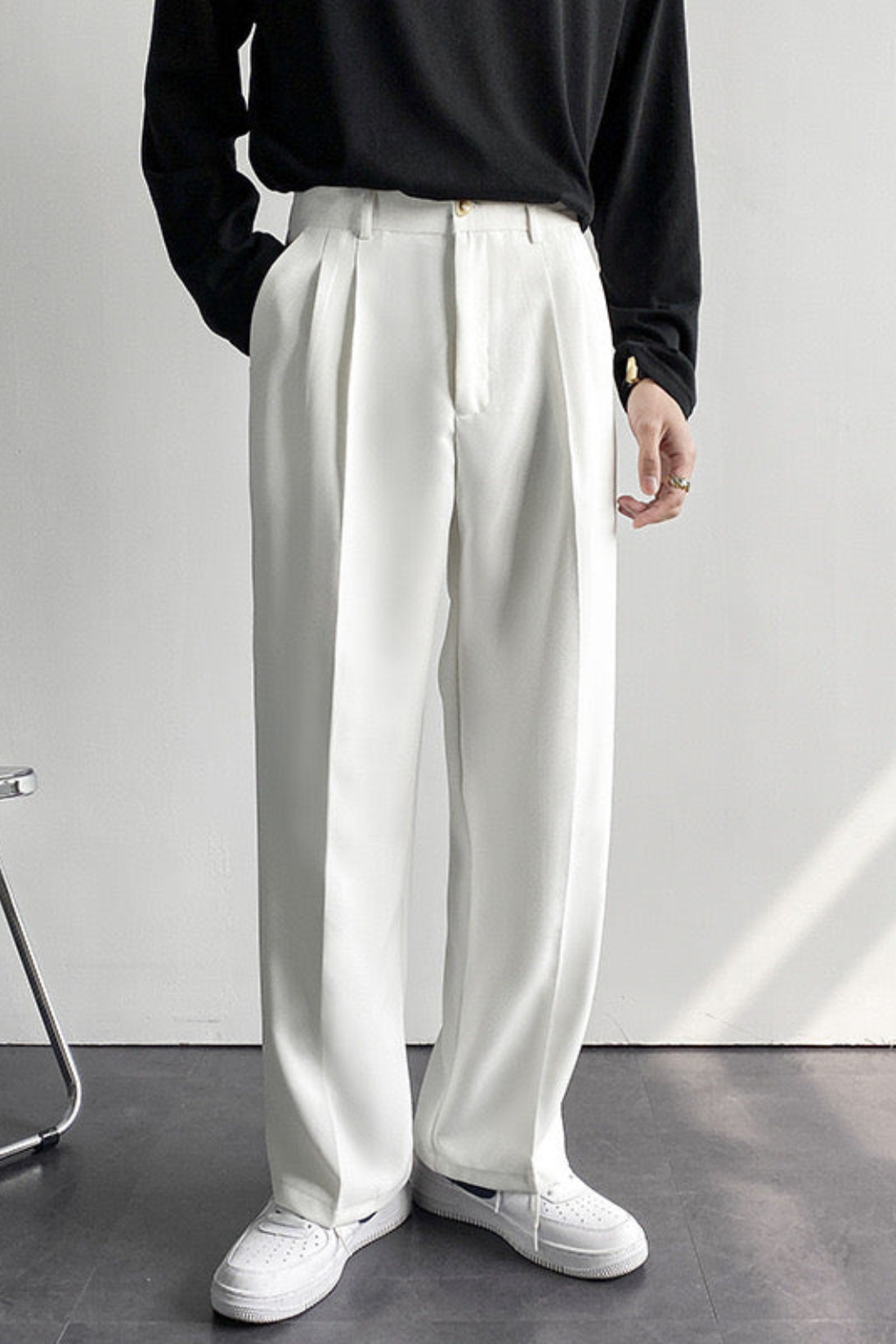 Straight cut dress pants