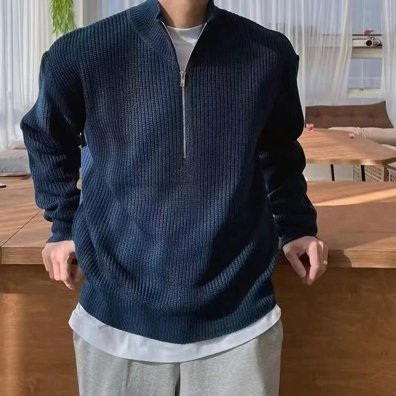 HALF-ZIP SWEATER