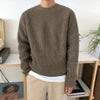 Round neck knitted sweater