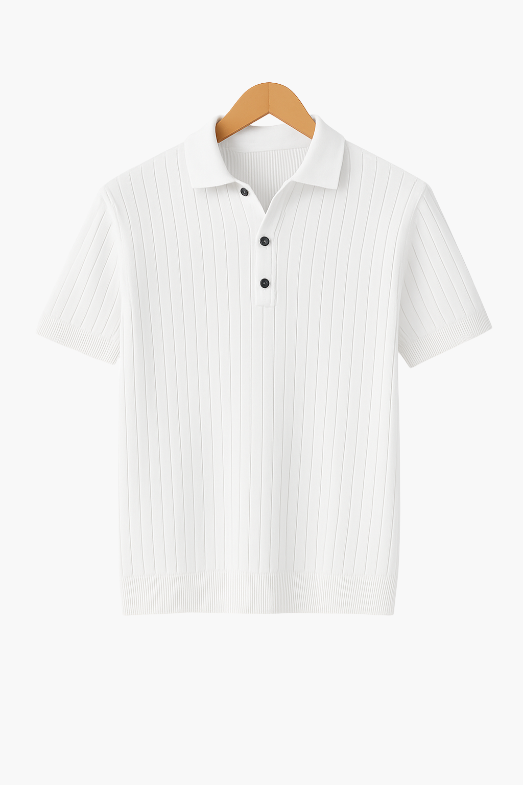 TURIN - RIBBED COTTON POLO SHIRT