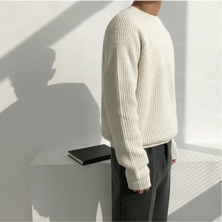 Pull en maille col rond