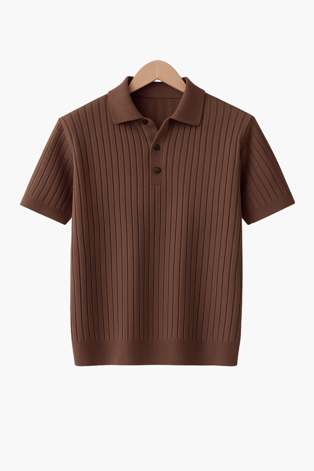 TURIN - RIBBED COTTON POLO SHIRT