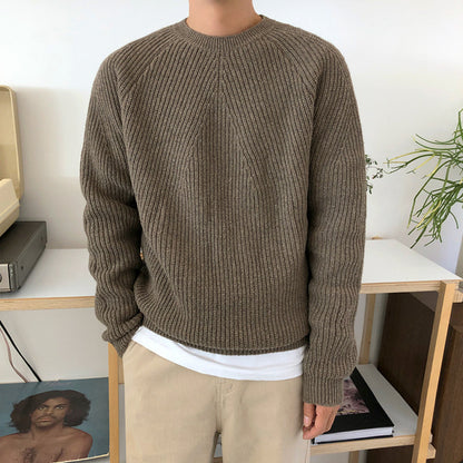 Pull en maille col rond