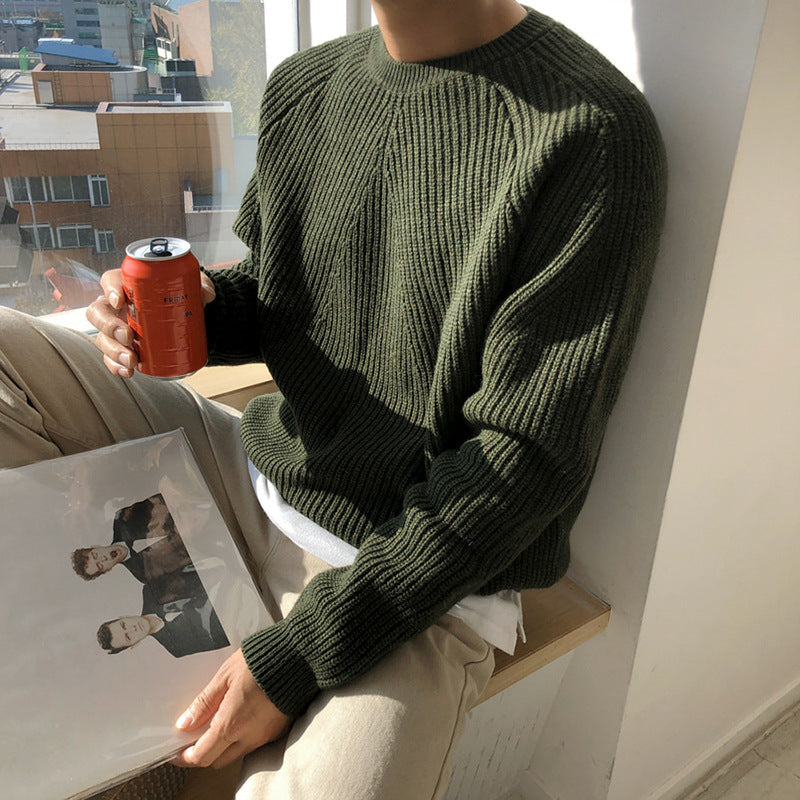 Pull en maille col rond