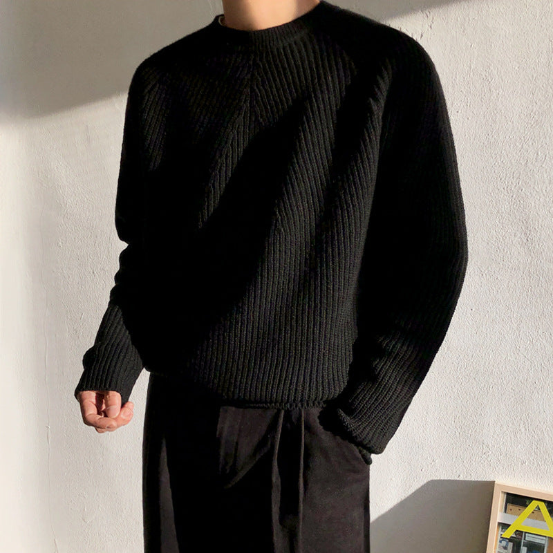 Pull en maille col rond
