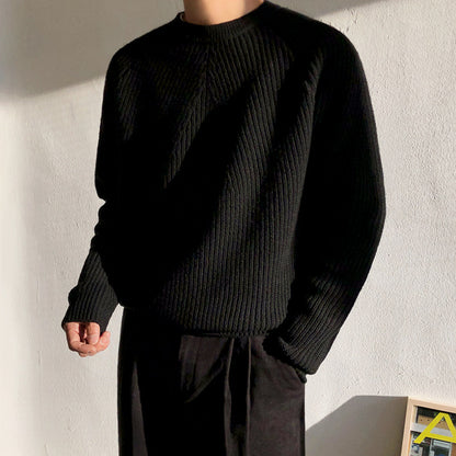 Pull en maille col rond